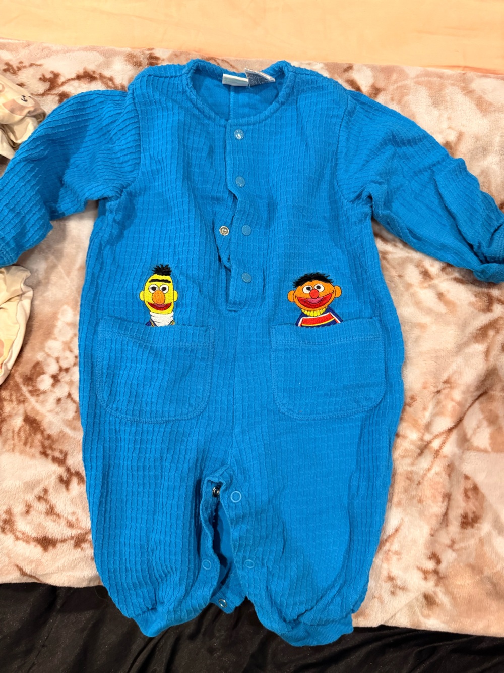 Sesame Street Blue Sleep Sack with Ernie & Bert Patches